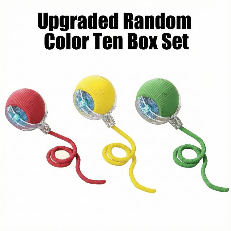 ROZINO Interactive Dog&Cat Toys 2025 Upgraded Durable USB Rechargeable Automatic Rolling Ball with Obstacle Avoidance Technology for Small Medium Large Pets